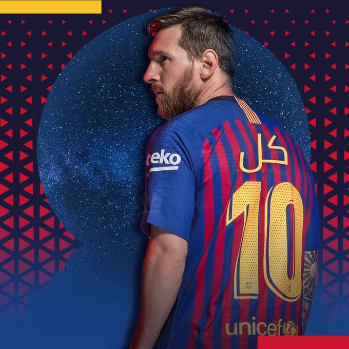 كتب نادي برشلونا عبر صفحته بتويتر:  يسعدنا أن نشارككم الاحتفالات بهذا اليوم العزيز